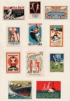 Worldwide Sports, Stock of Cinderellas, Non-Postal Stamps, Labels, Advertising, Charity, Propaganda (#338)