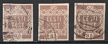 1919 35p, Estonia (Varieties, Canceled)