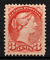 1870-90 3c Canada (SG 83, CV $100)