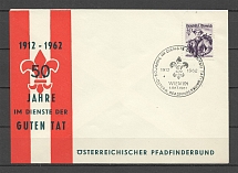 1962 Austria special postcard 50 yers of Ausrtia scouting