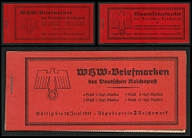 1936-40 Complete Booklets with stamps of Third Reich, Germany, Excellent Condition (Mi. MH 43, MH 46, MH 47, CV $520)