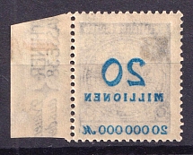 1923 20m Weimar Republic, Germany (Mi. 319 A, OFFSET of Value)