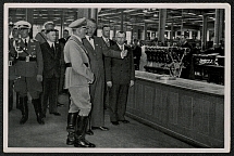 1933 A visit to the Bavarian Motor Works. Cigarette card