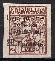 1920 20h/20s Ukraine Courier-Field Mail (Type I, Pos.#11, CV $80)