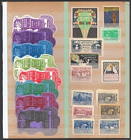 Worldwide, Stock of Cinderellas, Non-Postal Stamps, Labels, Advertising, Charity, Propaganda (#411A)