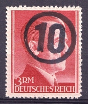1945 3m Chemnitz (Saxony), Soviet Russian Zone of Occupation, Germany Local Post (Rare, High CV, Signed, MNH)