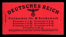 1941 Compete Booklet with stamps of Third Reich, Germany, Excellent Condition (Mi. MH 48.2, CV $210)