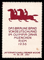 1936 'Olympics Year in Munich', Third Reich Propaganda, Cinderella, Nazi Germany