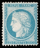 1871 25c France (Mi 51, CV $170)