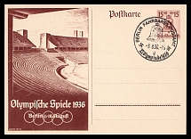 1936 'Olympic Games', Propaganda Postcard, Third Reich Nazi Germany