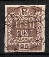 1919 35p Estonia (Brown, Canceled)