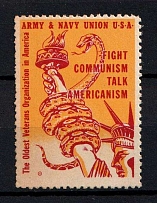 'Fight Communism Talk Americanism', Army & Navy Union, United States, Military Propaganda (MNH)