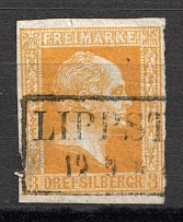 1857 Prussia Germany 3 S (CV $65, Canceled)