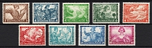 1933 Third Reich, Germany, Wagner (Mi. 499 A - 502 A, 503 B, 504 A - 507 A, Full Set, CV $3,770, MNH)