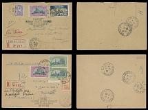 French Indo-China 13 Pioneer Flight Items 1929-49, including two Costes-Bellonte Record Flights of 1929, Saigon-Paris of 1929, four different from Saigon- Marseille, Air …