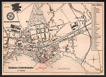 City Map of Friedrichshafen, Nazi Germany, Swastika, Nazi Propaganda