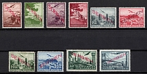 1941 Serbia, German Occupation, Germany, Airmail (Mi. 16 - 25, Full Set, CV $140)