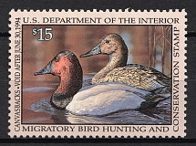 1993 15d Hunting Permit Stamp, United States, USA (Scott RW 60, Full Set, MNH, CV $30)