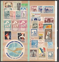 Worldwide, Stock of Cinderellas, Non-Postal Stamps, Labels, Advertising, Charity, Propaganda (#405A)