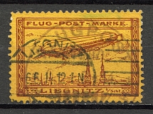 1913 Liegnitz Germany Zeppelin Special Flights Brown (Signed, Cancelled)