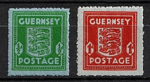 1942 Guernsey, German Occupation, Germany (Mi. 4 - 5, Full Set, CV $40)