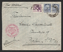 1934 (13 Dec) Brazil, Graf Zeppelin airship airmail cover from Buenos Aires to Cottbus, Flight to South America 'Recife - Sevilla' (Sieger 287 A)