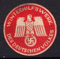 'Organization of Winter Aid for the German people', Germany, Swastika, Non-Postal Stamp, Nazi Propaganda