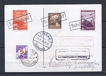 1938 Third Reich + Austria + Liechtenstein mixed franking cover