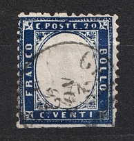 1862 20c Italy (Canceled, CV $50)