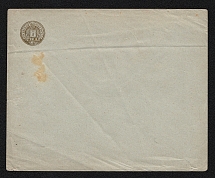 1891 Rzhev Zemstvo 3k Postal Stationery Cover, Mint (Schmidt #15B, CV $300)