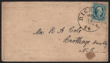 1863 USA, General Issues, Cover, Richmond Postmark