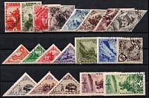 1933-36 Stock of Stamps, Tannu Tuva, Russia (CV $40, Canceled)