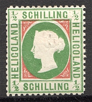 1869-73 Heligoland Germany 1/2 Sh (CV $120, `Tears`)