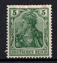 1915 5pf German Empire, Germany (Mi. 85 II e, CV $90)