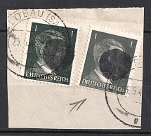 1945 Local Post, Germany (Lobau Postmark, Signed)