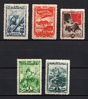 1943-44 Komsomol, Soviet Union USSR (Full Set, MNH)