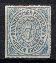 1868 7k North German Confederation, Germany (Mi. 10, Sc. 10, Signed, CV $260)