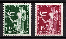 1936 Third Reich, Germany (Mi. 622 - 623, Full Set, CV $30, MNH)