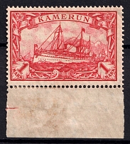 1905-19 1m Cameroon, German Colonies, Kaiser’s Yacht, Germany (Mi. 24, Margin)