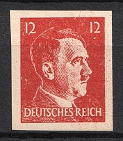 1944 12pf Anti-German Propaganda, Private Issue Forgery of Hitler Issue (Mi. 16, CV $50, MNH)