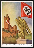 1939 Reich party rally of the NSDAP in Nuremberg. The Nuremberg Eagle. UNISSUED, PROBE on Painting Canvas