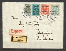 1920 Austria registered express cover to Klagenfurt