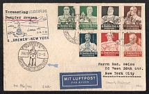 1935 (26 Jun) Third Reich, Germany, Cover from Konigsberg to New-York with Commemorative Postmark, Airmail