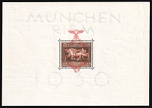 1937 Third Reich, Germany, Souvenir Sheet (Mi. Bl. 10, CV $90)