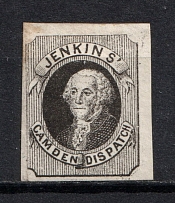 1853-54 `Jenkin's` Despatch Post, USA, Local