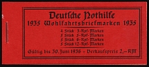 1935 Complete Booklet with stamps of Third Reich, Germany, Excellent Condition (Mi. MH 41, CV $230)