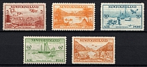 1933 Newfoundland, Canada, Air Post Stamps (Sc. C13 - C17, Full Set, CV $180)