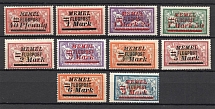 1922 Germany Memel Airmail (Full Set)