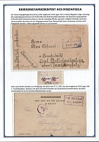 1942 (5 May) Germany, The early prisoner of war censored cover from the English POW camp 304 (Heluan, Egypt), But postcards were also available, such as this one from November 27, 1942, from the English POW camp 306 (Fayid, Egypt)