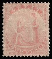 1862 4p Nevis, British Colonies (SG 2, CV $220)